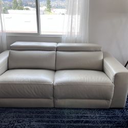 Nevio Leather Sofa And recliner With Power Recliners