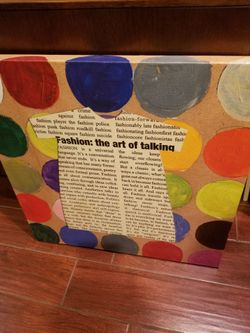 Large 2ft fashion canvas wall art box frame rainbow colors