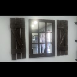 9- Paned Farmhouse Window Frame Mirror