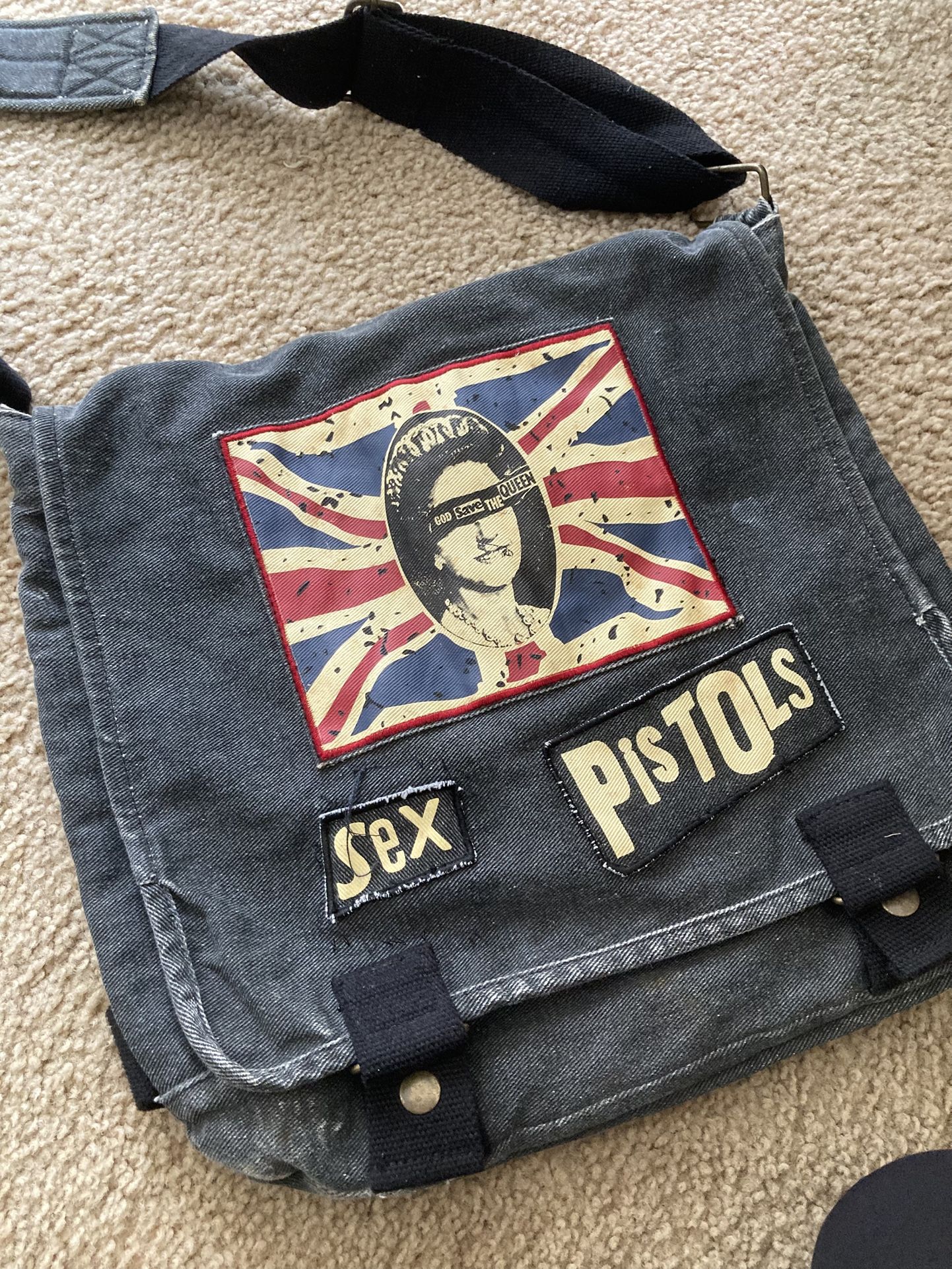 *RARE* Sex Pistols Denim Messenger Bag