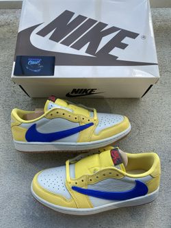 Jordan 1 Low X Travis Scott Canary Sz 8M
