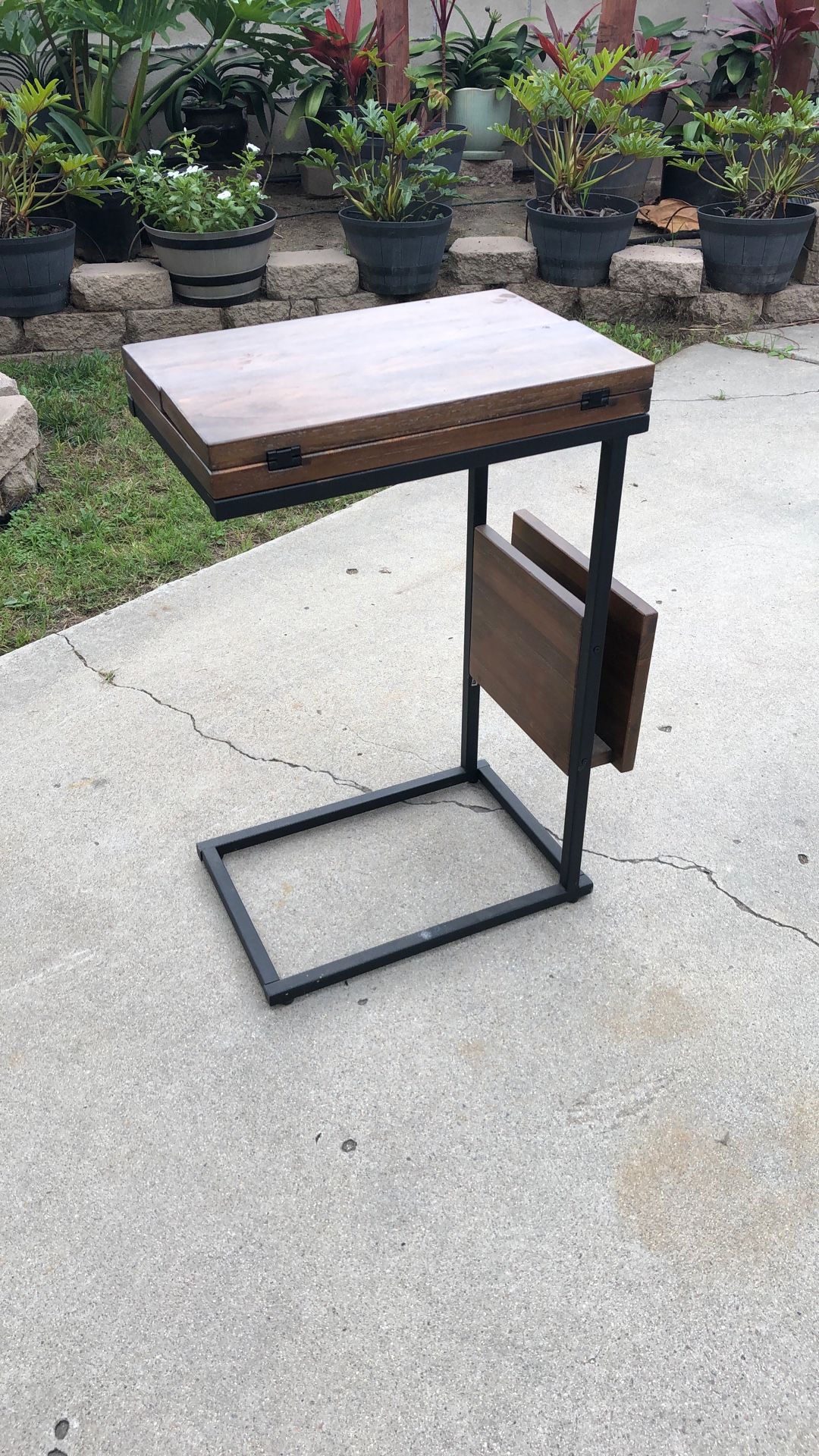 Bedside Table With Magazine Rack