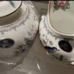 Brand new Sugar&Creamer Ansley English Bone China Pembroke Ansley also available Open veg & 14”plate