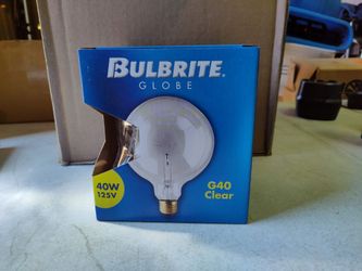 Lot of 12 bulbrote g40 globe light bulbs