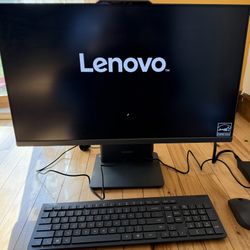 27" Lenovo IdeaCentre AIO Desktop – Ryzen 5, Touchscreen, Full Wireless Kit