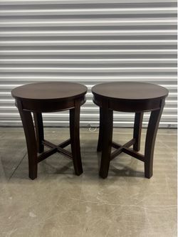 Solid wood end tables. Great shape