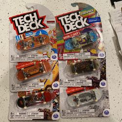 Lot Of Six Tech Deck Toys