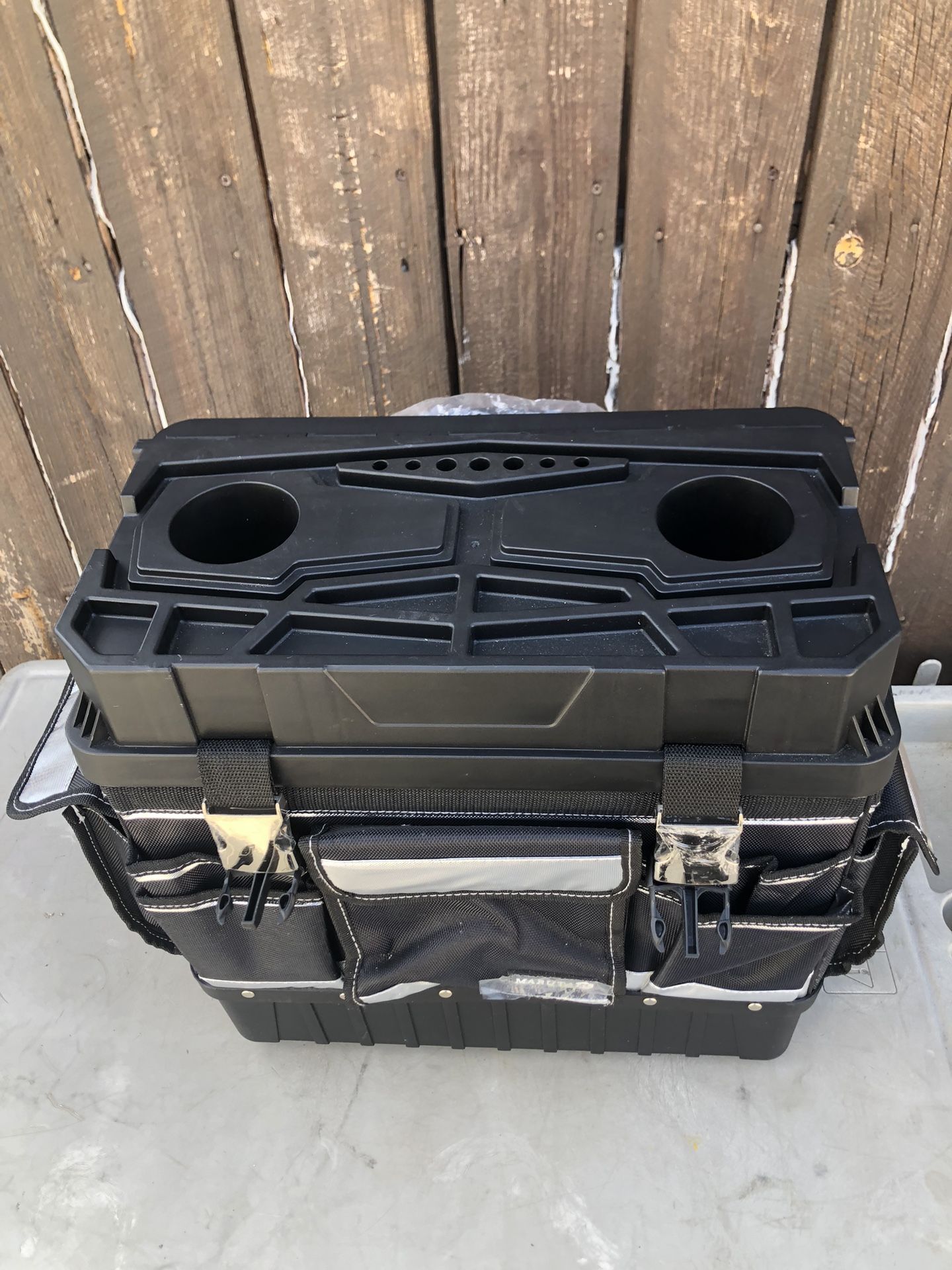 MARUTAI 18'' Rolling Tool Bag with Wheels, Tool Bags Organizer Telescopic Handl