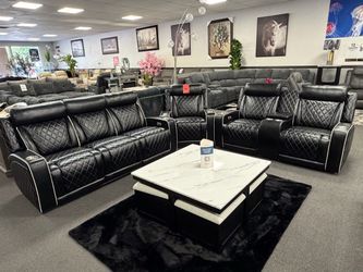 Halloween Sale 3 Piece Power Reclining Sofa Set