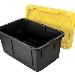 Pre-treated GreenMade® Professional Storage Tote With Handles/Snap Lid, 27 Gallon- $12