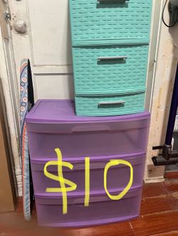 3 items for $10 (2 drawers and trashcan)