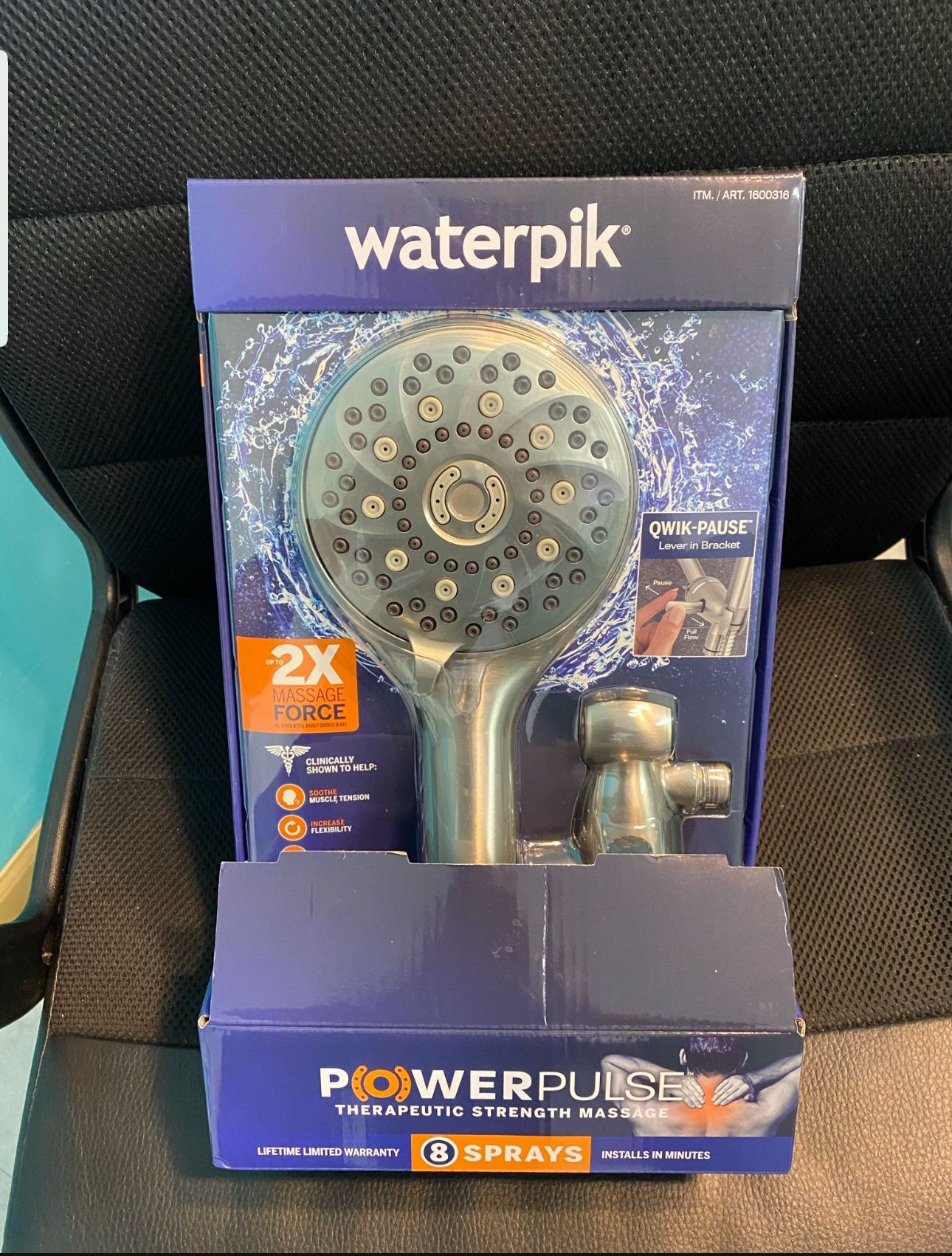 Waterpik power pulse therapeutic strength massage 8 sprays. Open box never used