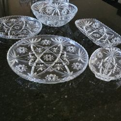 Crystal Bowls Set