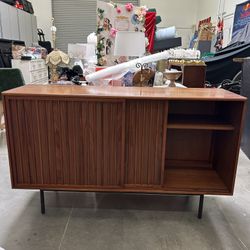 West Elm Slatted Buffet Cabinet