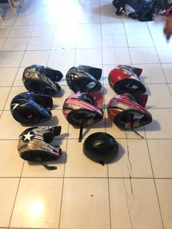 Motocross helmets