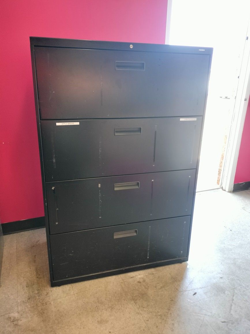 HON 4-drawer lateral file cabinet