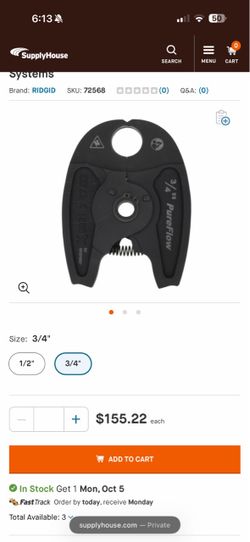 Ridgid mini press jaws