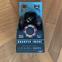 sharper image clip and roll skates
