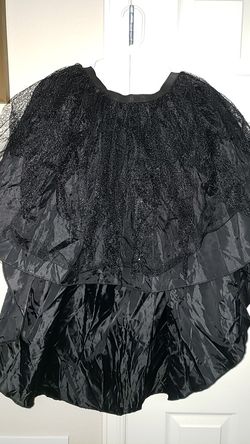 Adult black costume skirt