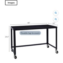 Modern Mobile Desk (Black)