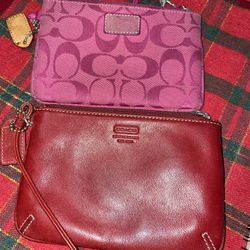 2 Coach Wristlets 