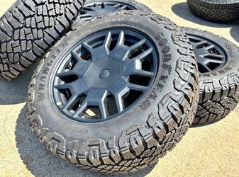 OEM 2024 Tesla Cybertruck Wheels Goodyear Duratrac All Terrain Tires SENSORS LT285/65R20 10 PLY