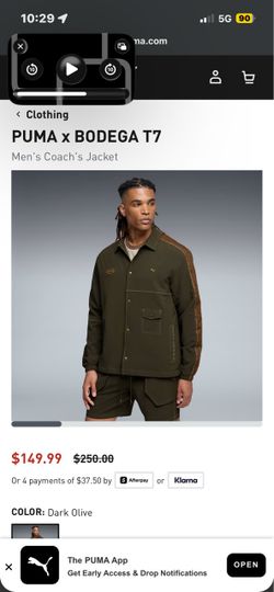 Bodega x Puma Coaches Jacket