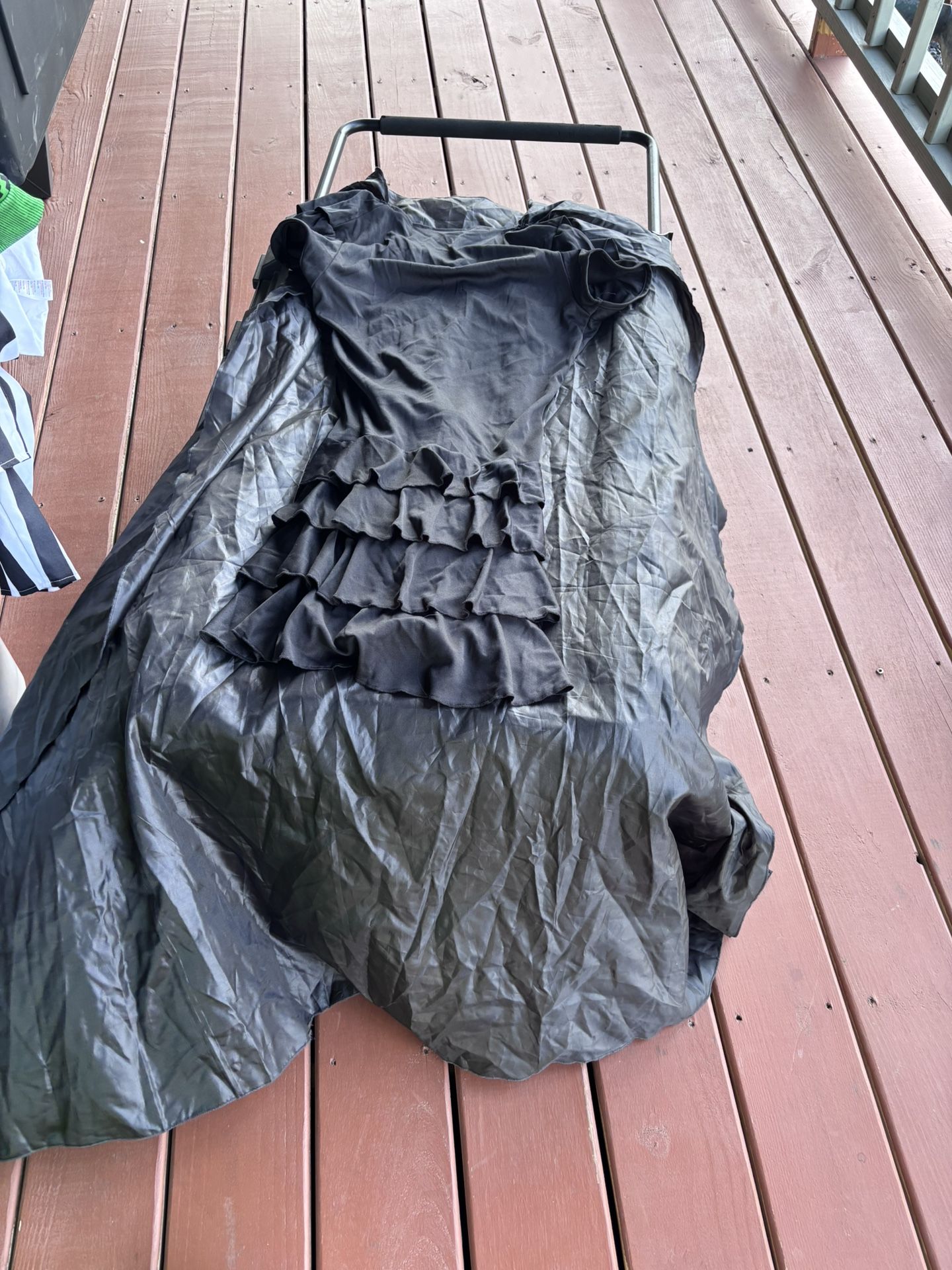 Adult Black Dress With Cape