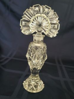 Vintage cut glass perfume bottle