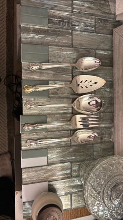 Silver-Plated Serving Utensil Set