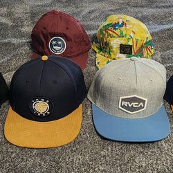 Brixton / RVCA / Vans hats (barely worn) - 6 hats
