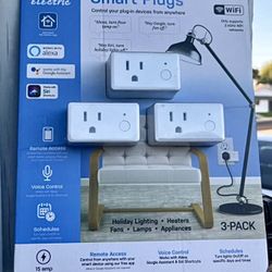 Lot Of 6 Feit Smart Plugs WiFi Google Alexa Siri Remote Access