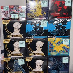Sealed Pokémon BLACK BOLT DESTINED RIVALS Ascended Heroes Pokemon Center ETB ELITE TRAINER BOX 151  Prismatic BOOSTER BUNDLE