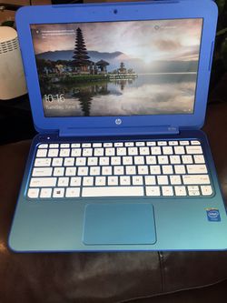 Beautiful Hp stream blue notebook
