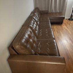 Large Sectional “L” shape couch with chaise