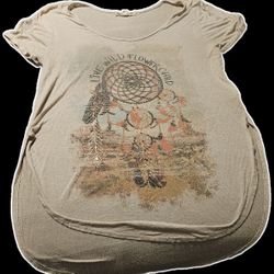 Dreamcatcher Graphic Beige Women's Top