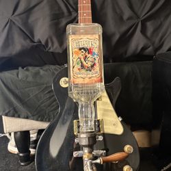Elvis Presley Guitar With Liquor Bottle