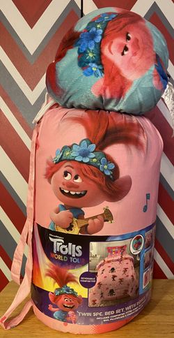 Dreamworks Trolls World Tour Twin 5 pc Comforter sheets