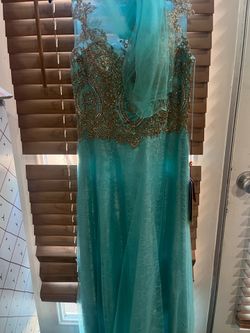 Teal dress