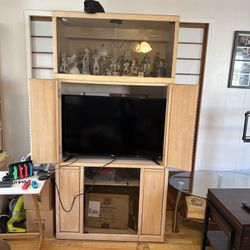 TV Stand With Side Shelves