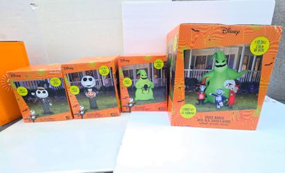 The Nightmare Before Christmas Halloween airblown inflatable set.
