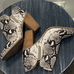 Vince Camuto Snakeskin Booties