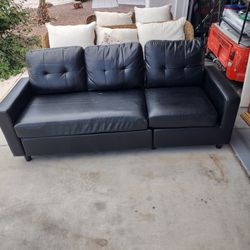 Black Couch Good Shape 