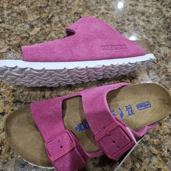  Birkenstock Soft Arizona Footbed In Pink