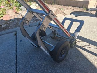 Magliner HMA55AUAF5 Curved-Back Hand Truck with 10" Microcellular Foam Wheels and Vertical Loop Handle