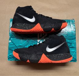 Nike Kyrie 4 Silver Orange Men’s size 9 Basketball Shoes Rare!