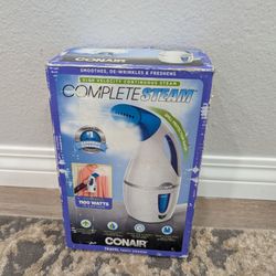 304
Conair Complete Steam Fabric Steamer, 1100W Compact for Travel, White/Blue,