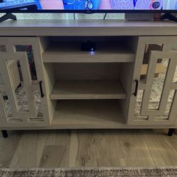 Tv stand With Glass Doors 