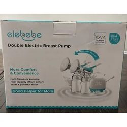 NEVER USED  OR OPENED ELEBEBE DOUBLE ELECTRIC BREAST PUMP