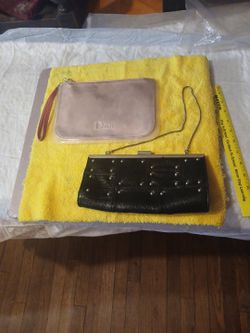 purse and make-up bag